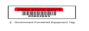 Government Furnished Equipment Tag