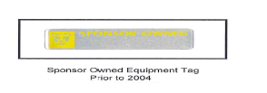Sponsor Owned Equipment Tag Prior to 2004